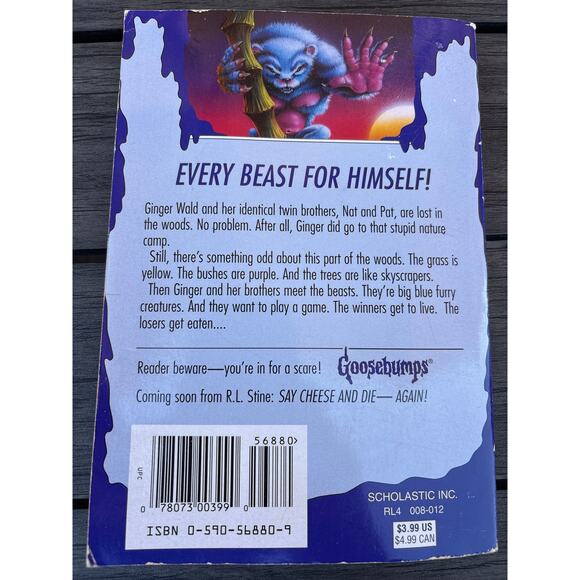 Goosebumps #43 The Beast from the East by R.L Stine 1st print 1st edition - Picture 2 of 3